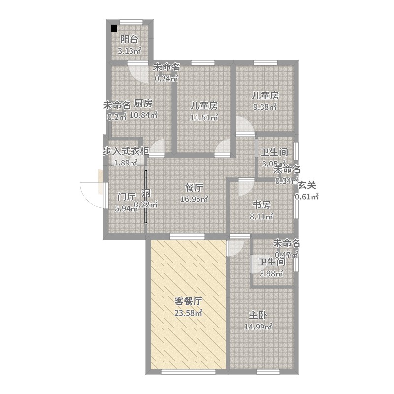 中国户型大全 沈阳 雅颂大苑 4室3厅2卫1厨 130㎡及以上  俄罗斯沙皇