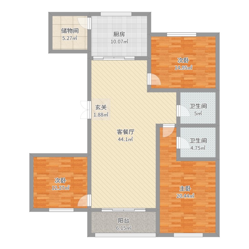 甘肃省 武威市 凉州区 聚银新都-副本 户型图