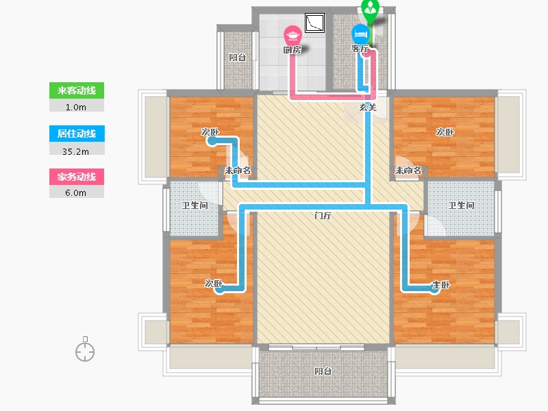 桂荣名轩1室0厅1卫1厨149.00㎡户型图
