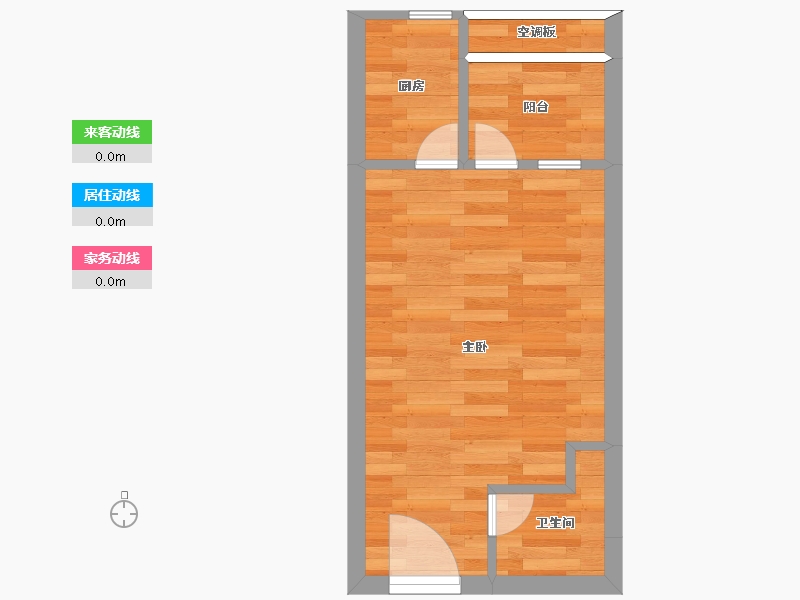 碚都佳园1室0厅1卫1厨32.00户型图