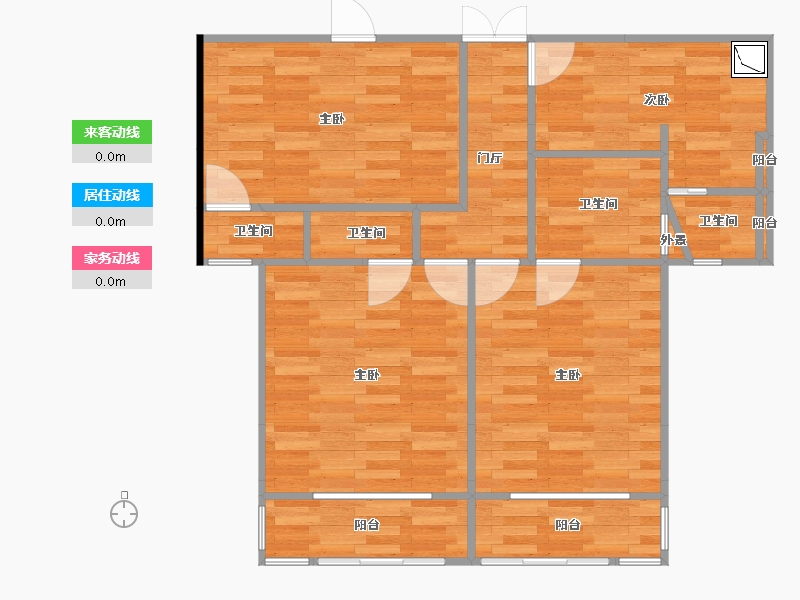 佳丰北苑4室0厅4卫0厨92.00㎡户型图