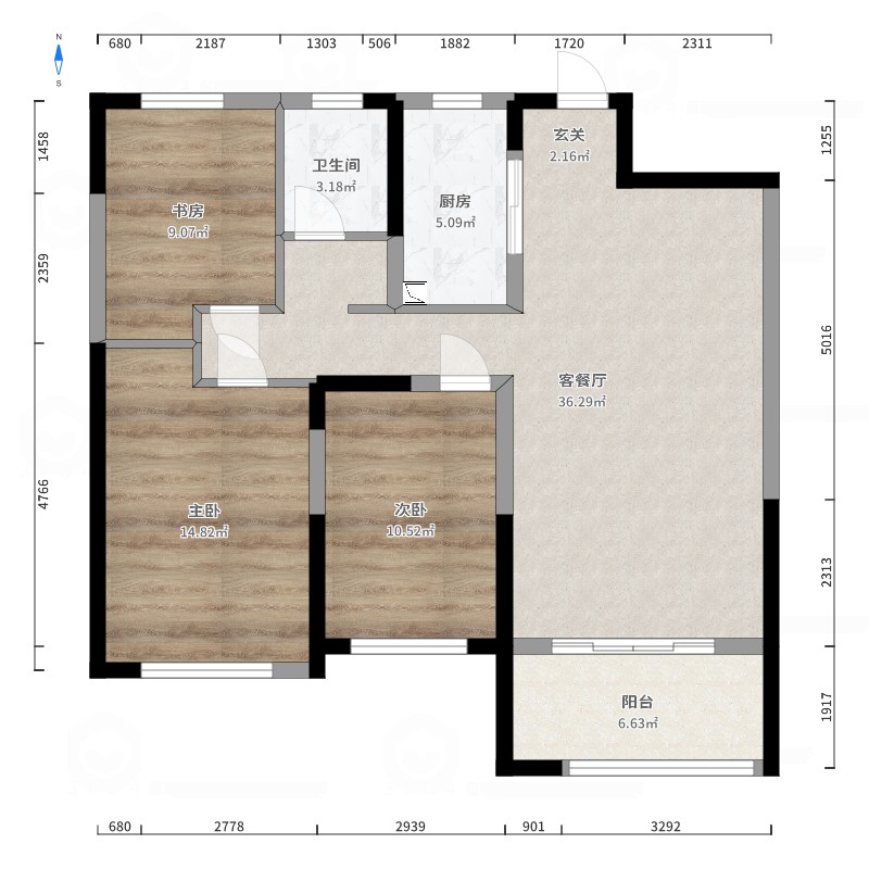 山东 东营 广饶大海丽苑 户型图