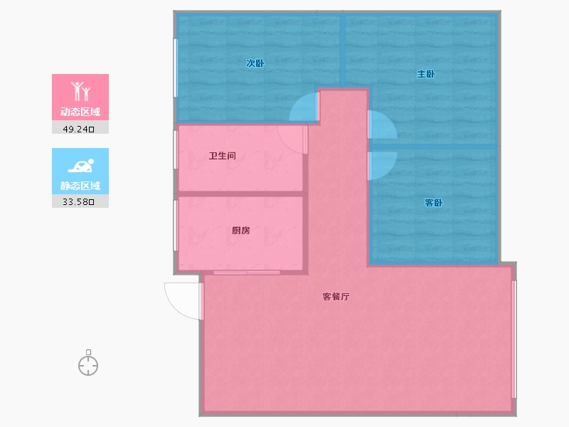 梁山名仕城2室2厅1卫0厨97.00㎡户型图