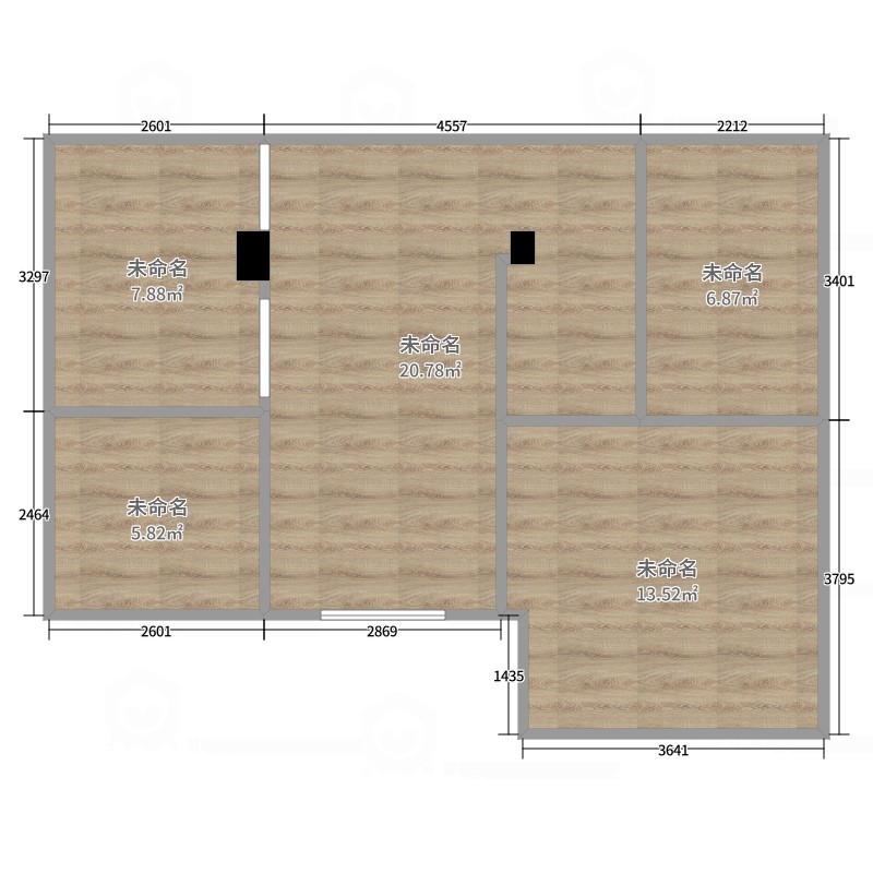 宣城户型图 敬亭新苑户型图 建筑面积:43m&sup2