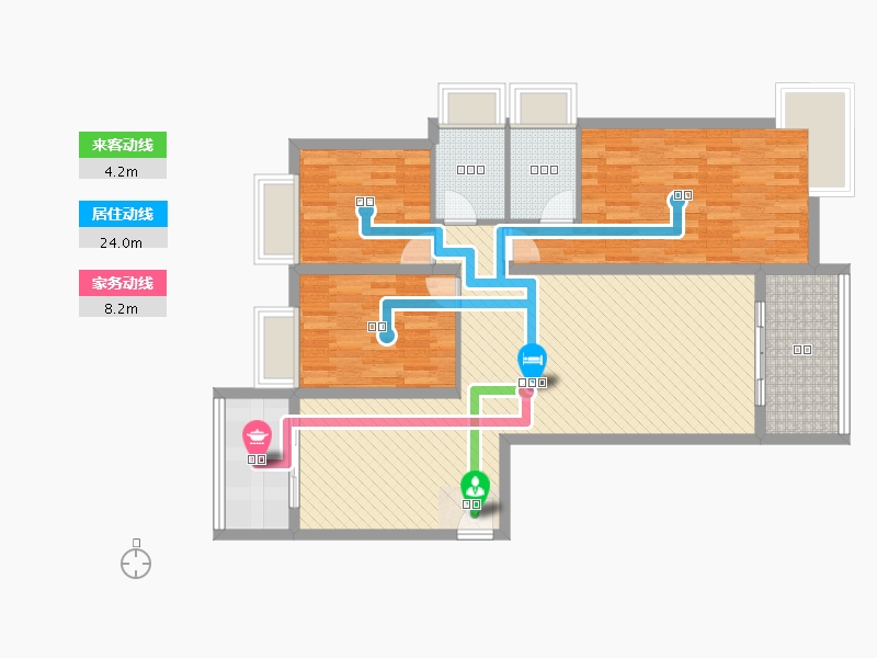 福建省-漳州市-古龙西溪嘉园-101.51-户型库-动静线