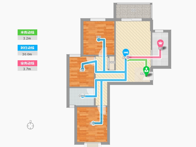 陕西省-西安市-鸿基新城-62.02-户型库-动静线