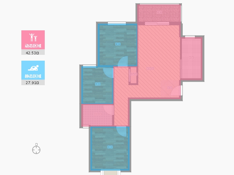 陕西省-西安市-鸿基新城-62.02-户型库-动静分区