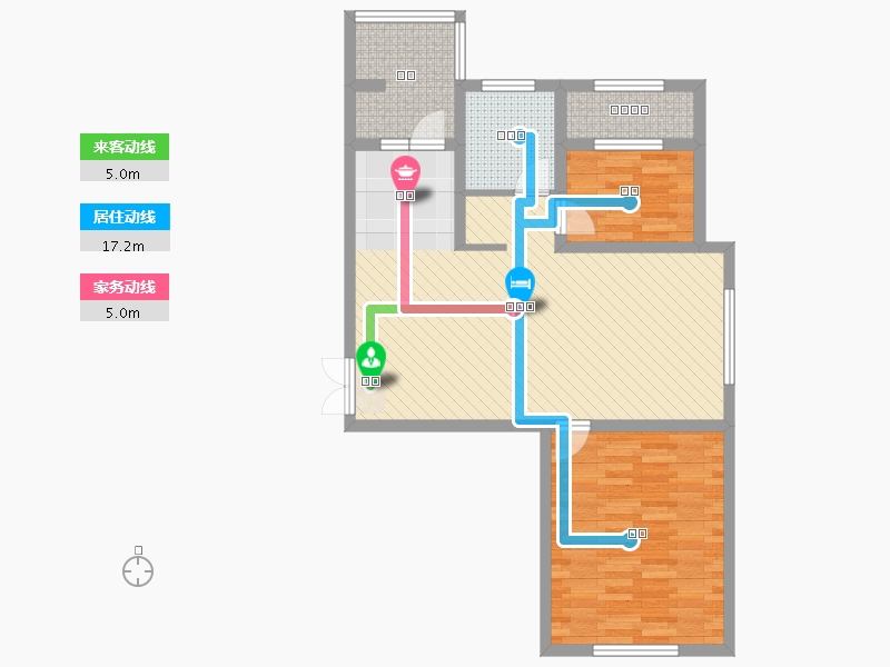 黑龙江省-哈尔滨市-香湾青城-80.00-户型库-动静线