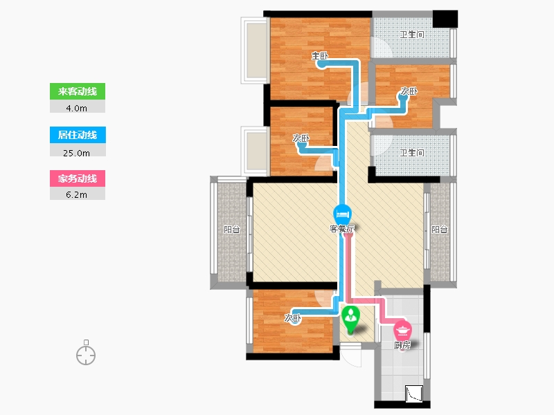 广东省-深圳市-壹城中心9区8座-82.08-户型库-动静线