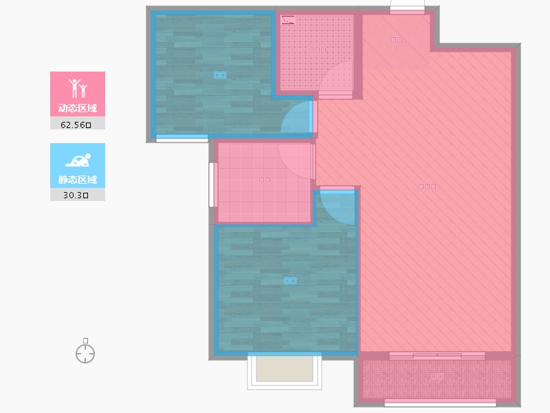 宁夏回族自治区-银川市-润发兰庭-82.80-户型库-动静分区