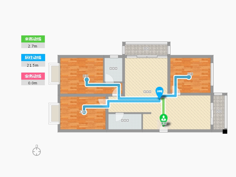 山西省-运城市-涑水豪庭-94.39-户型库-动静线