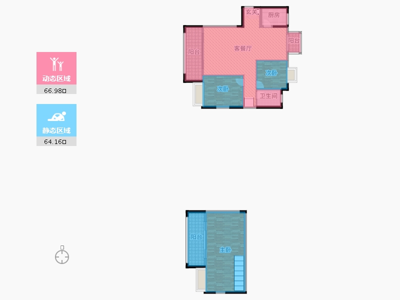 福建省-三明市-福建三明市永安建发永郡-117.37-户型库-动静分区