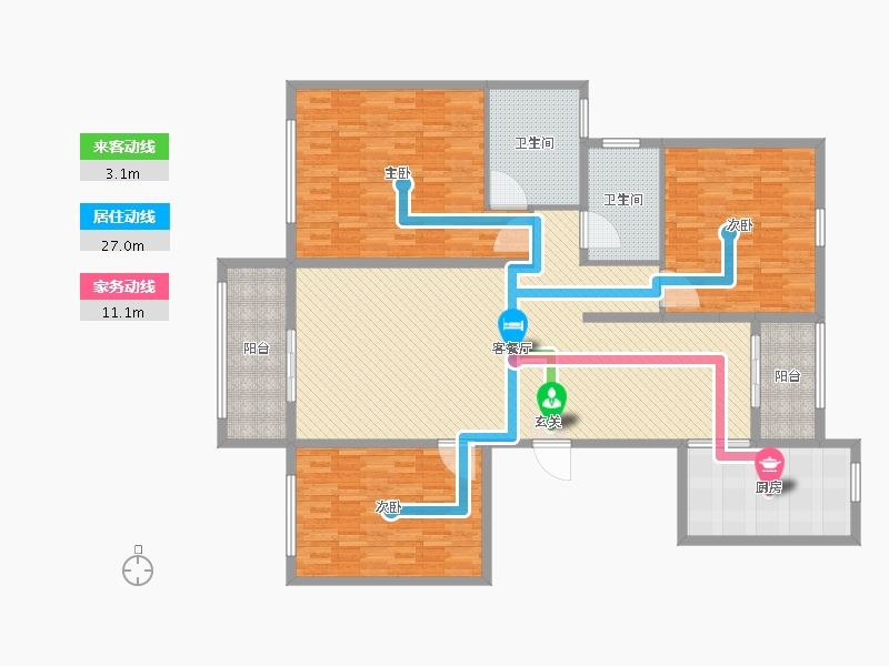 山东省-济宁市-龙顺御园-173.60-户型库-动静线