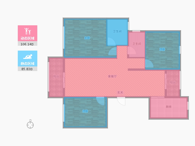 山东省-济宁市-龙顺御园-173.60-户型库-动静分区