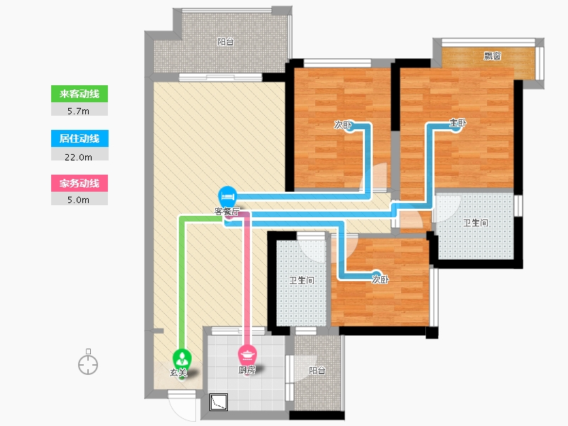 四川省-成都市-中海右岸-82.75-户型库-动静线