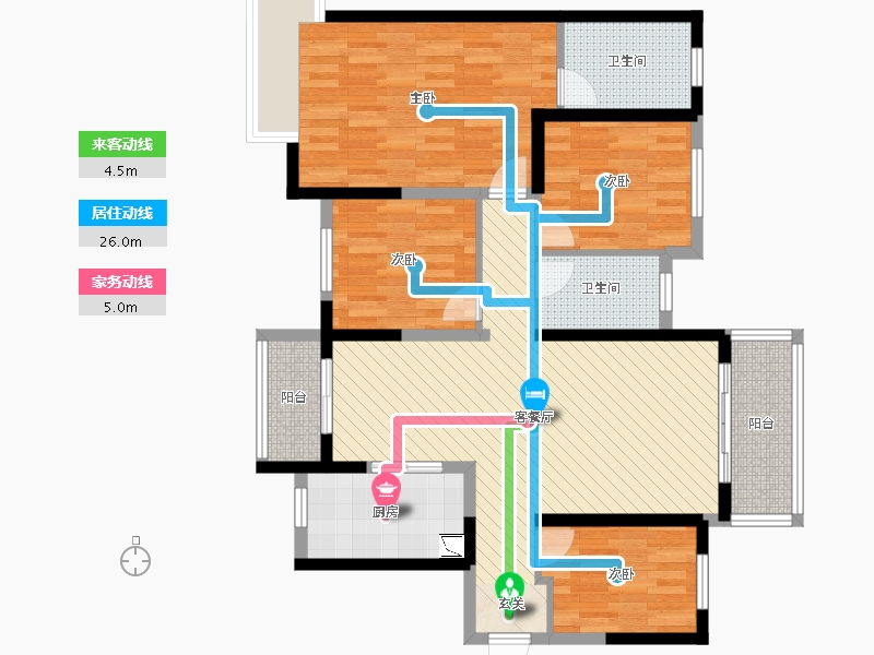 广西壮族自治区-南宁市-华润二十四城-97.26-户型库-动静线