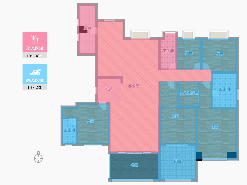 江西省-赣州市-碧桂园-231.15-户型库-动静分区