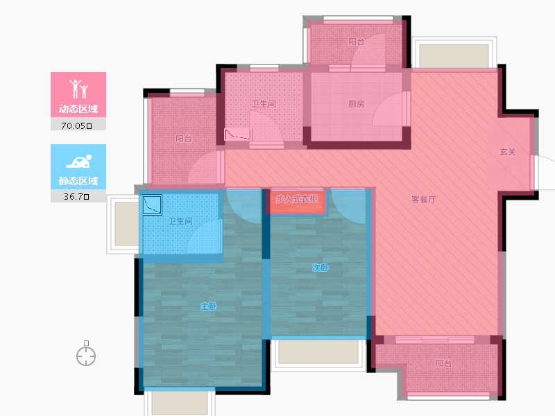 江苏省-苏州市-中海御景湾-92.00-户型库-动静分区