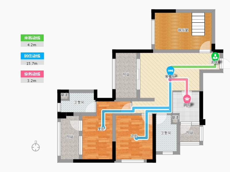 四川省-成都市-同森锦熙-72.87-户型库-动静线