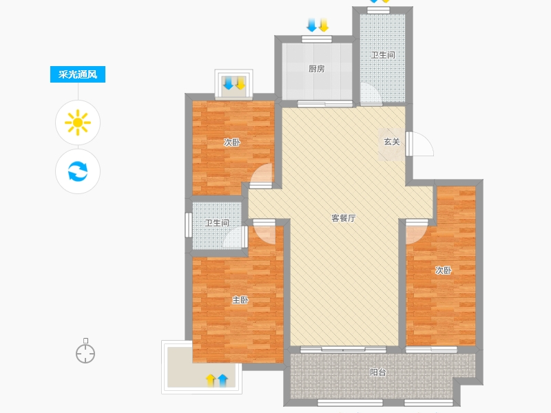 山东省-日照市-大唐华府-97.00-户型库-采光通风