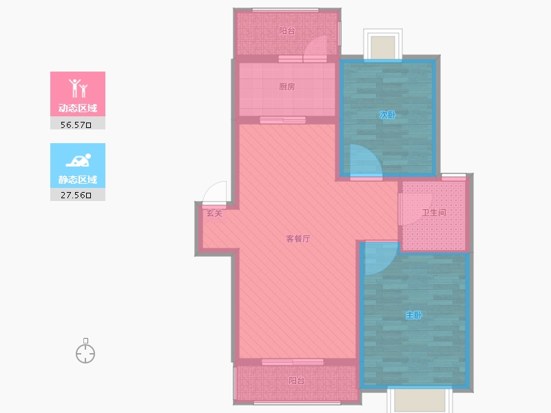 山东省-菏泽市-枫庭澜湾-74.00-户型库-动静分区