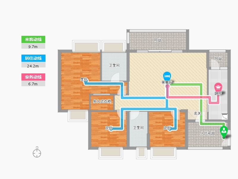 广东省-深圳市-华润城润府(二期)-115.92-户型库-动静线