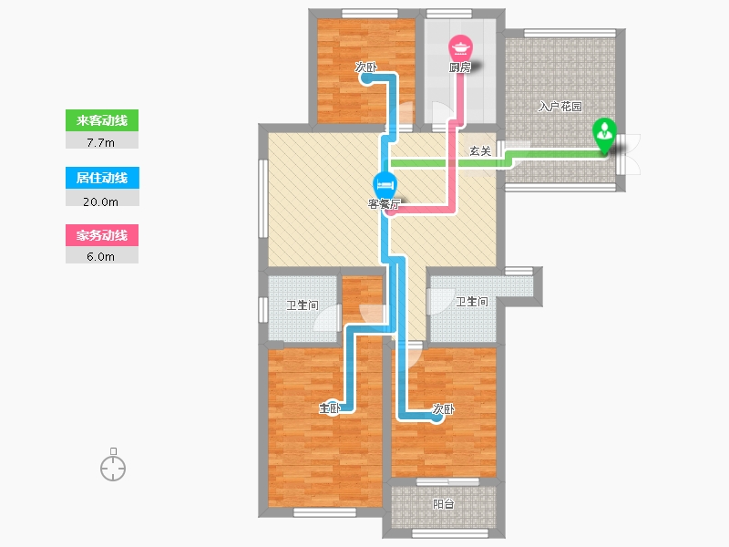 山东省-菏泽市-星月绿城-98.00-户型库-动静线