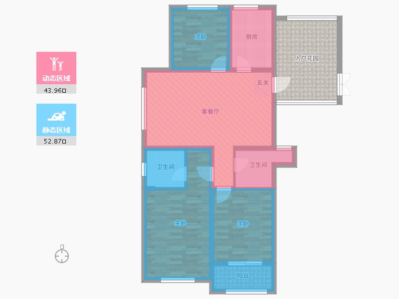 山东省-菏泽市-星月绿城-98.00-户型库-动静分区