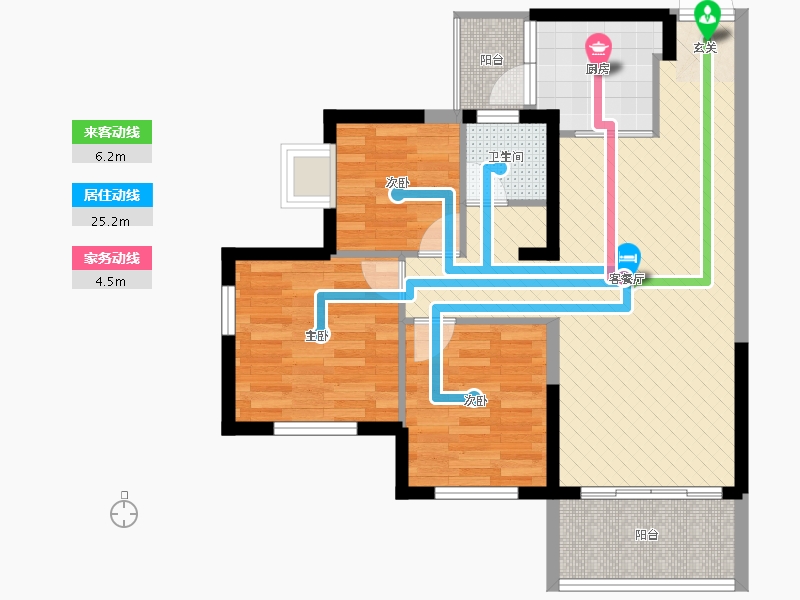 湖南省-长沙市-中国铁建山语城-72.00-户型库-动静线