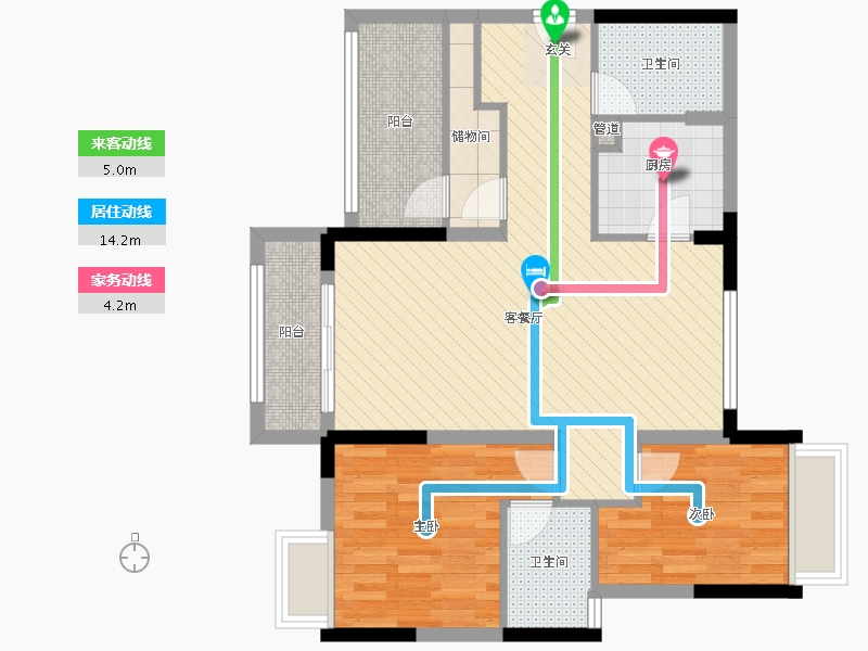 广东省-河源市-雅居乐新地-78.25-户型库-动静线