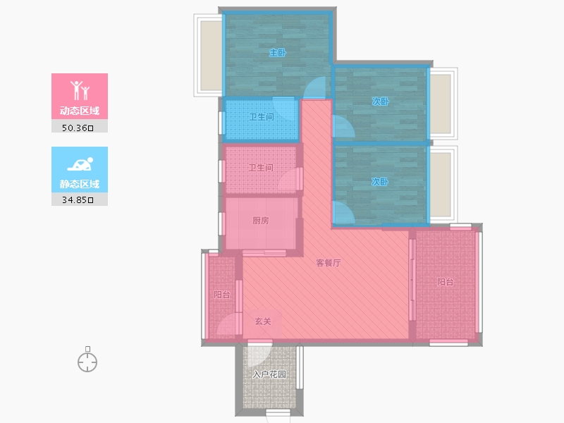 广东省-佛山市-盛凯尚城-78.14-户型库-动静分区