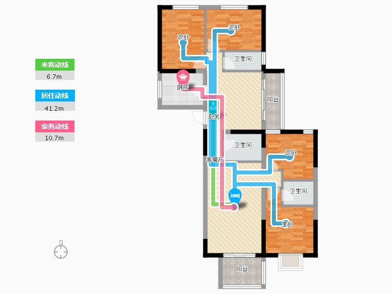 陕西省-西安市-太乙城时光界-98.18-户型库-动静线