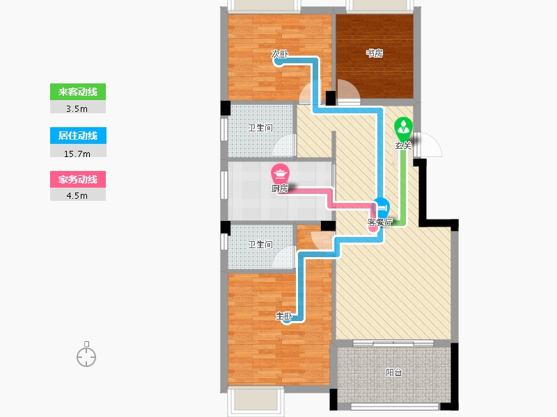 河南省-南阳市-一品国际小区-88.51-户型库-动静线