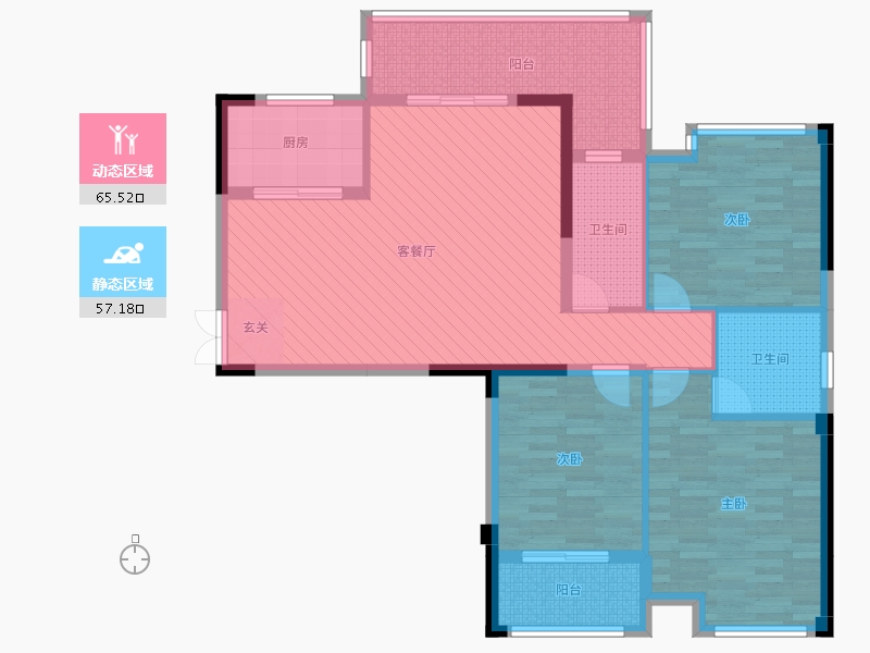 湖南省-怀化市-洪江区广达万象7#-108.89-户型库-动静分区