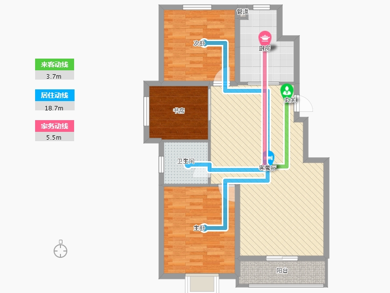 河北省-邢台市-金都华府-82.37-户型库-动静线