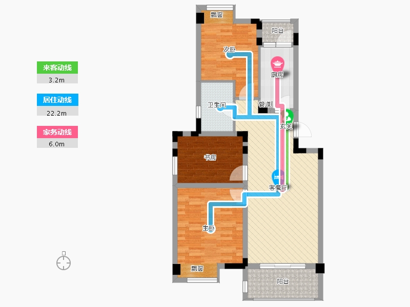 江苏省-南京市-创维乐活城-77.53-户型库-动静线