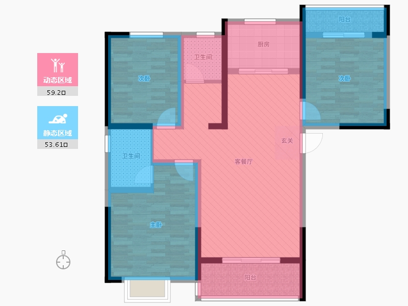 河南省-新乡市-华地东城-98.06-户型库-动静分区