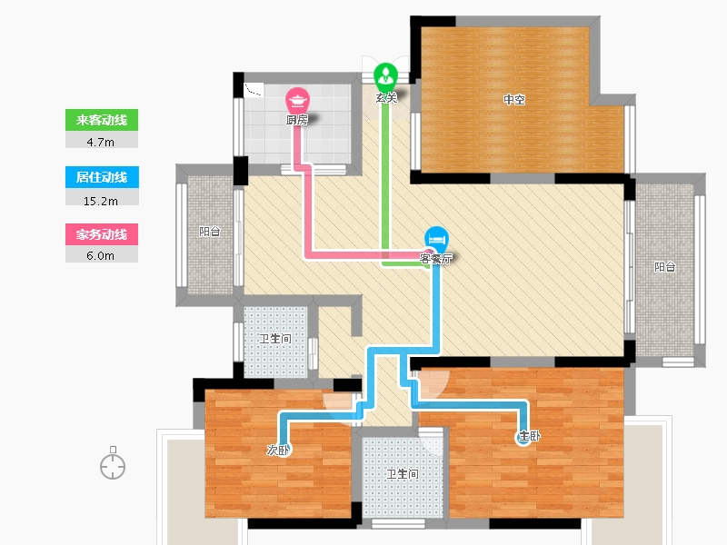 江西省-上饶市-余干紫阳名邸6#-94.94-户型库-动静线