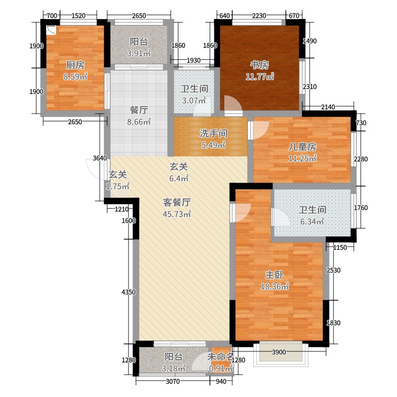 戶型庫 戶型對比 河南 開封 海馬公館 144m 115.