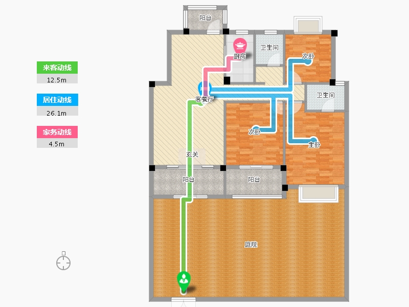 福建省-南平市-正达西庭-174.29-户型库-动静线