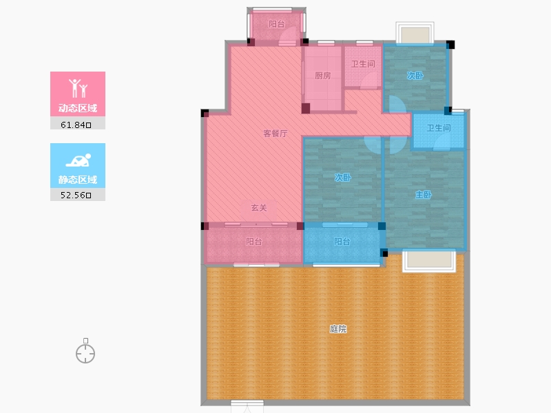 福建省-南平市-正达西庭-174.29-户型库-动静分区