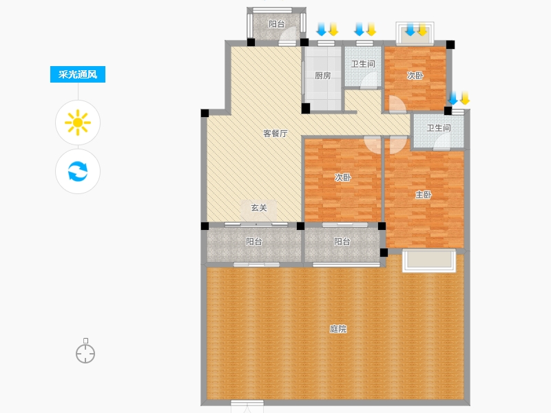 福建省-南平市-正达西庭-174.29-户型库-采光通风