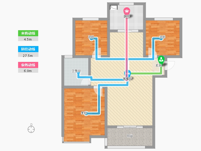 河北省-保定市-天伦湾-106.00-户型库-动静线