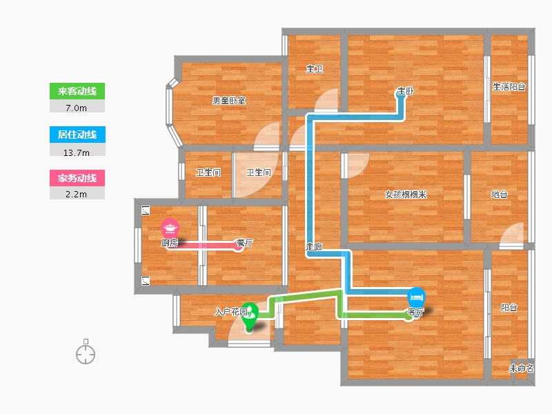 浙江省-杭州市-未知小区-115.16-户型库-动静线