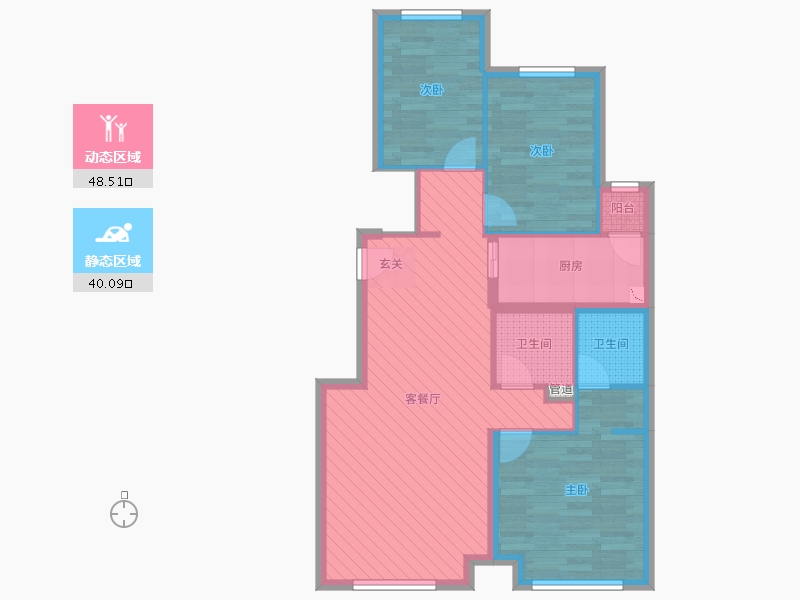 河北省-廊坊市-富力新城-78.79-户型库-动静分区