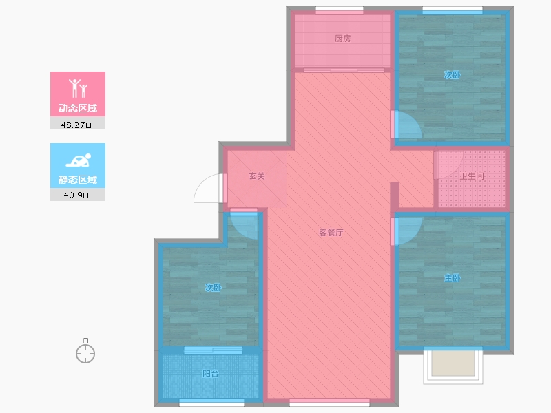 河北省-沧州市-泰和家园-77.83-户型库-动静分区