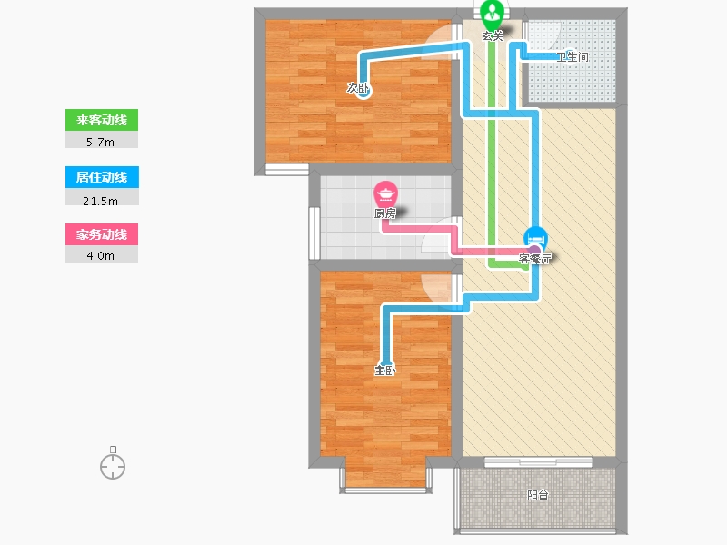 山东省-临沂市-华前城市广场-67.11-户型库-动静线