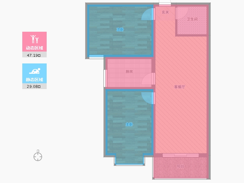 山东省-临沂市-华前城市广场-67.11-户型库-动静分区