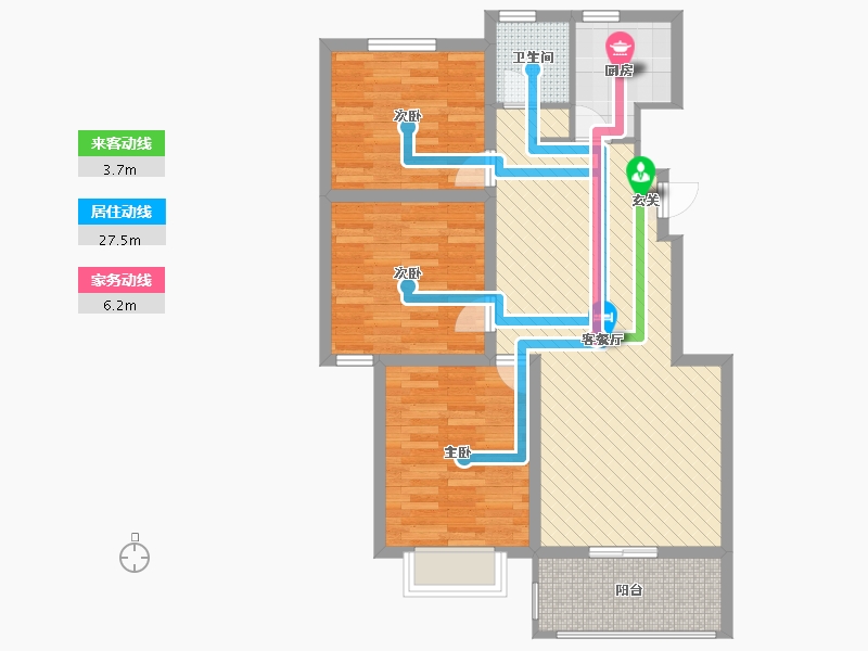 江苏省-盐城市-南苑小区-82.59-户型库-动静线