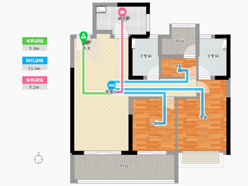 福建省-南平市-建发悦城-87.28-户型库-动静线